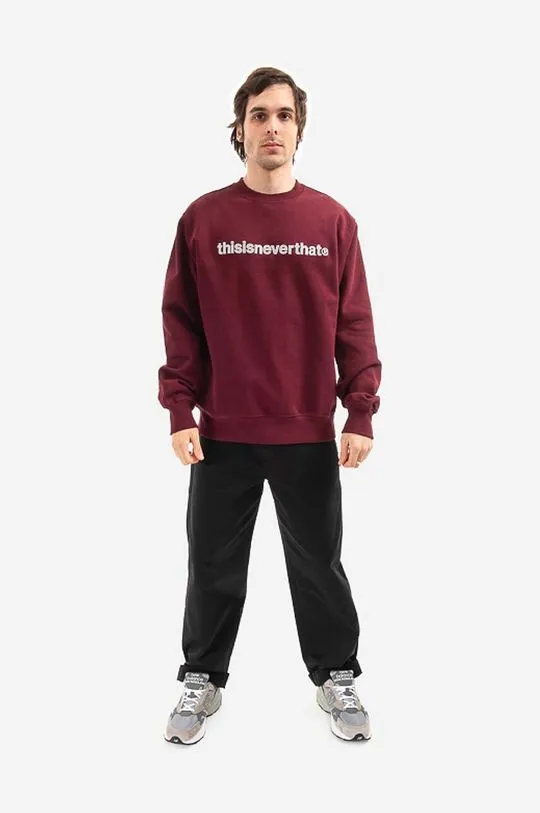 thisisneverthat cotton sweatshirt T-Logo Crewneck men's red color