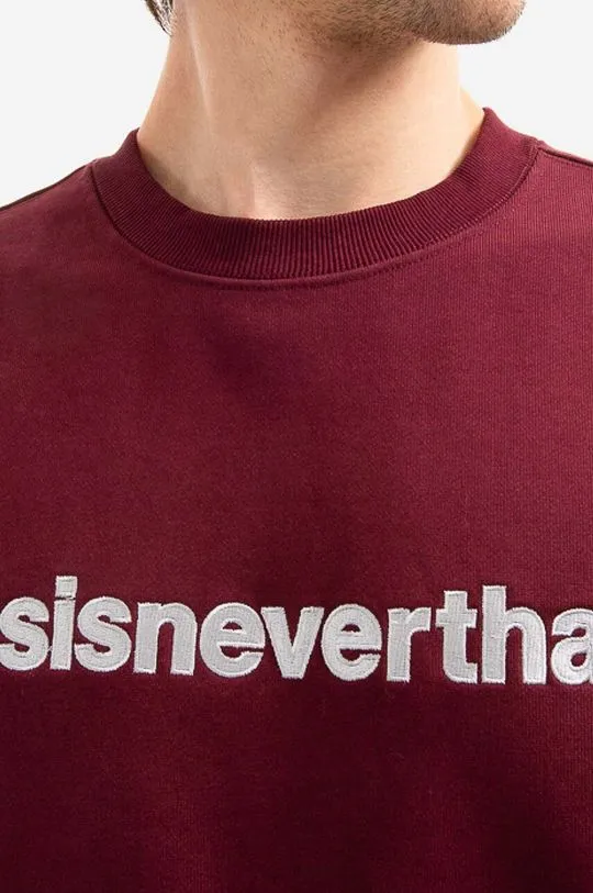 thisisneverthat cotton sweatshirt T-Logo Crewneck men's red color