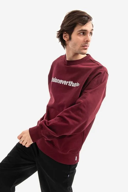 thisisneverthat cotton sweatshirt T-Logo Crewneck men's red color