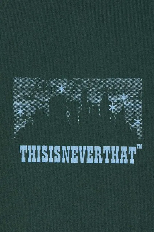 thisisneverthat cotton t-shirt Nightmare Tee men’s green color with a print TN241TTSST16