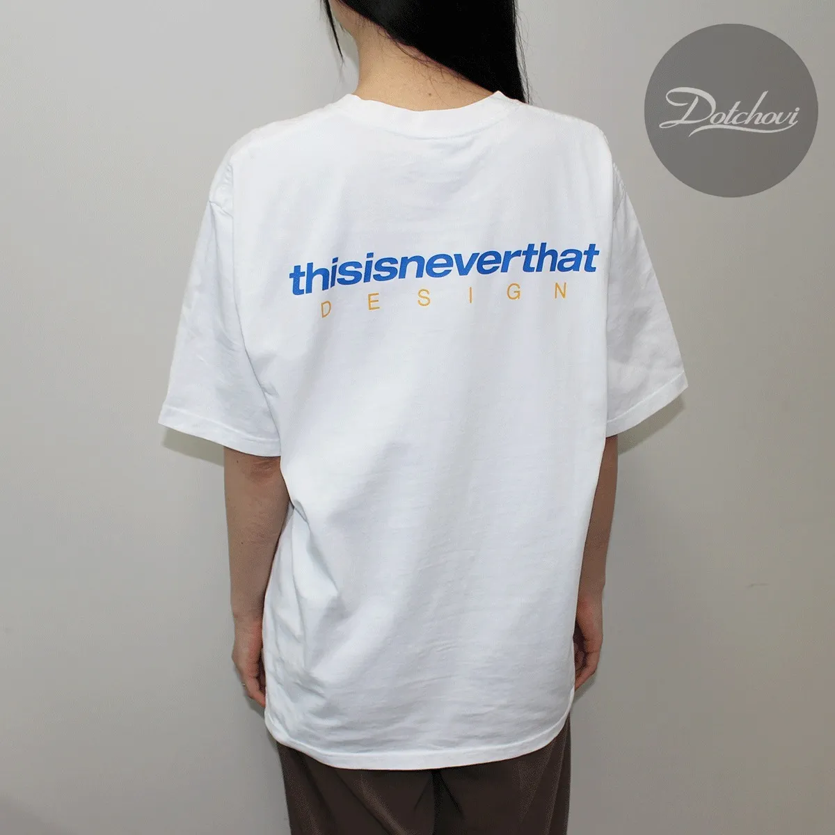 thisisneverthat  |Crew Neck Unisex Street Style Plain Cotton Short Sleeves