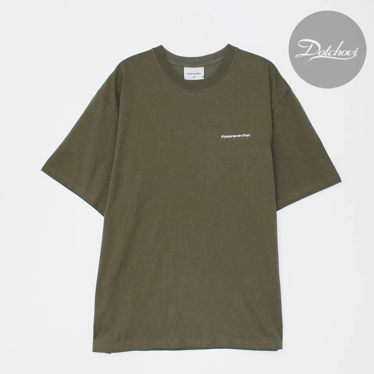 thisisneverthat  |Crew Neck Unisex Street Style Plain Cotton Short Sleeves