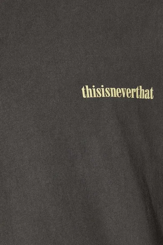 thisisneverthat longsleeve shirt Flame Onyx men’s gray color with a print TN241TTSLT03