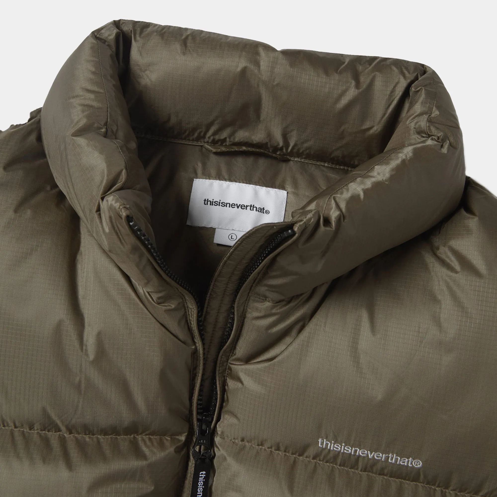 thisisneverthat PERTEX T Down Vest - Olive