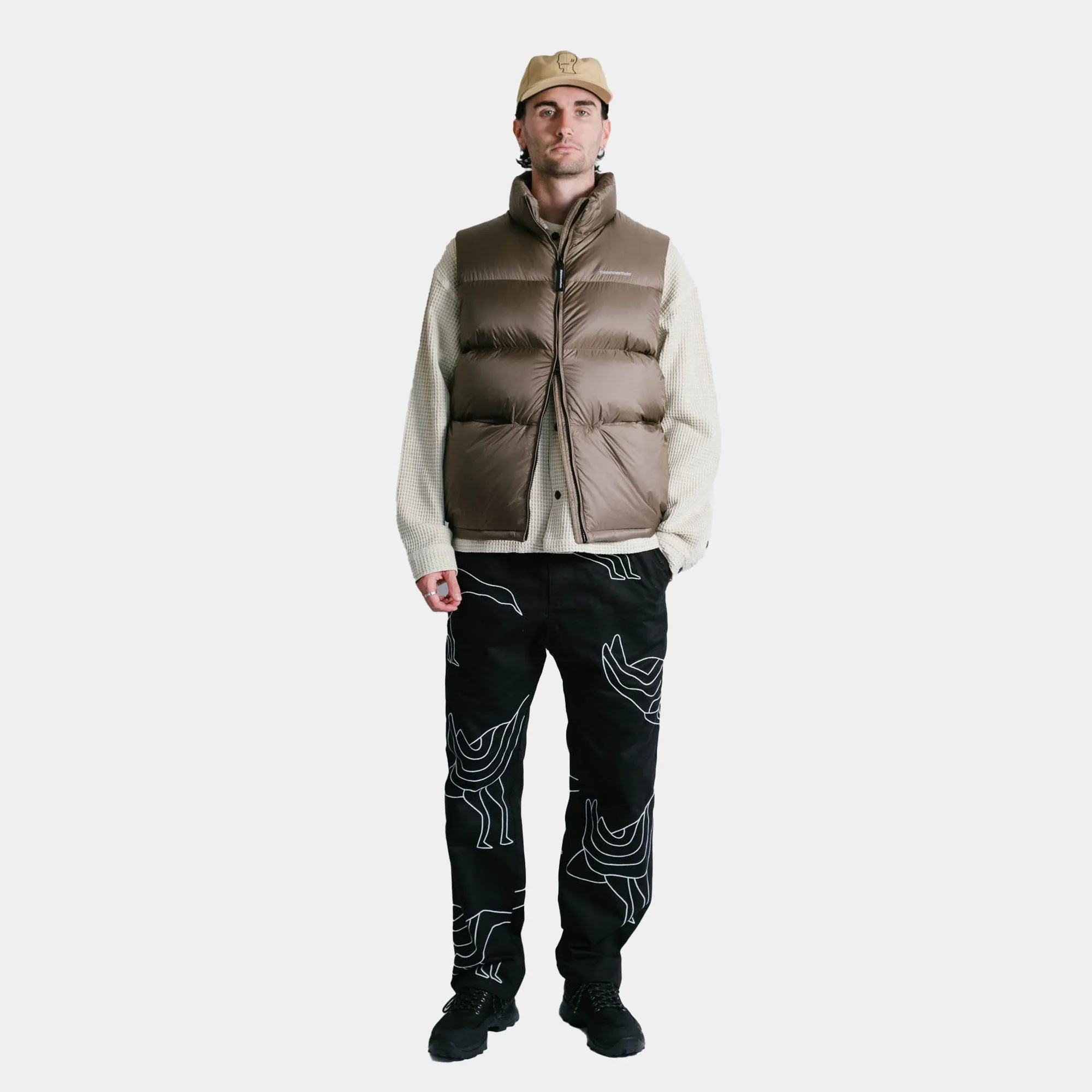 thisisneverthat PERTEX T Down Vest - Olive