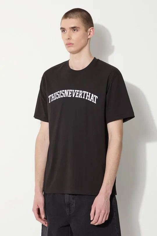 thisisneverthat t-shirt Arch-Logo Tee men’s black color with a print TN240TTSST04