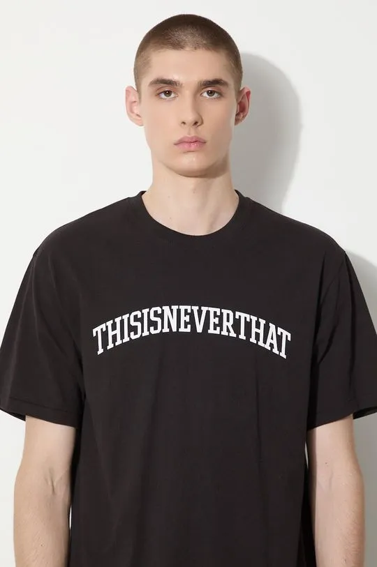 thisisneverthat t-shirt Arch-Logo Tee men’s black color with a print TN240TTSST04