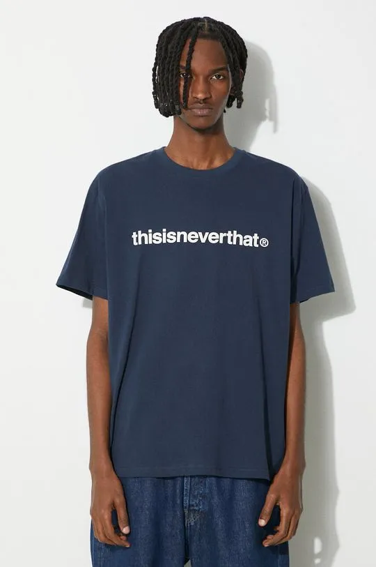 thisisneverthat t-shirt T-Logo Tee men’s navy blue color with a print TN240TTSST01