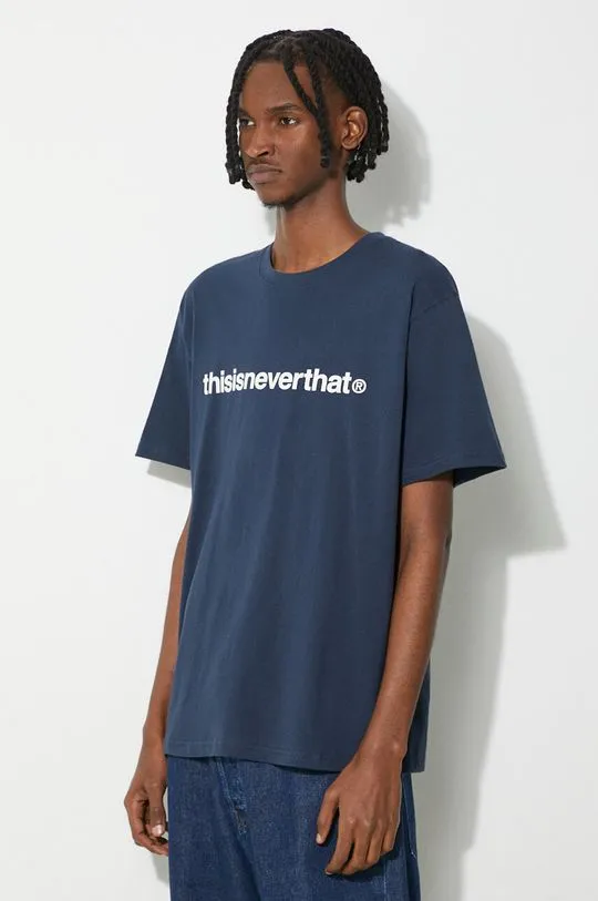 thisisneverthat t-shirt T-Logo Tee men’s navy blue color with a print TN240TTSST01