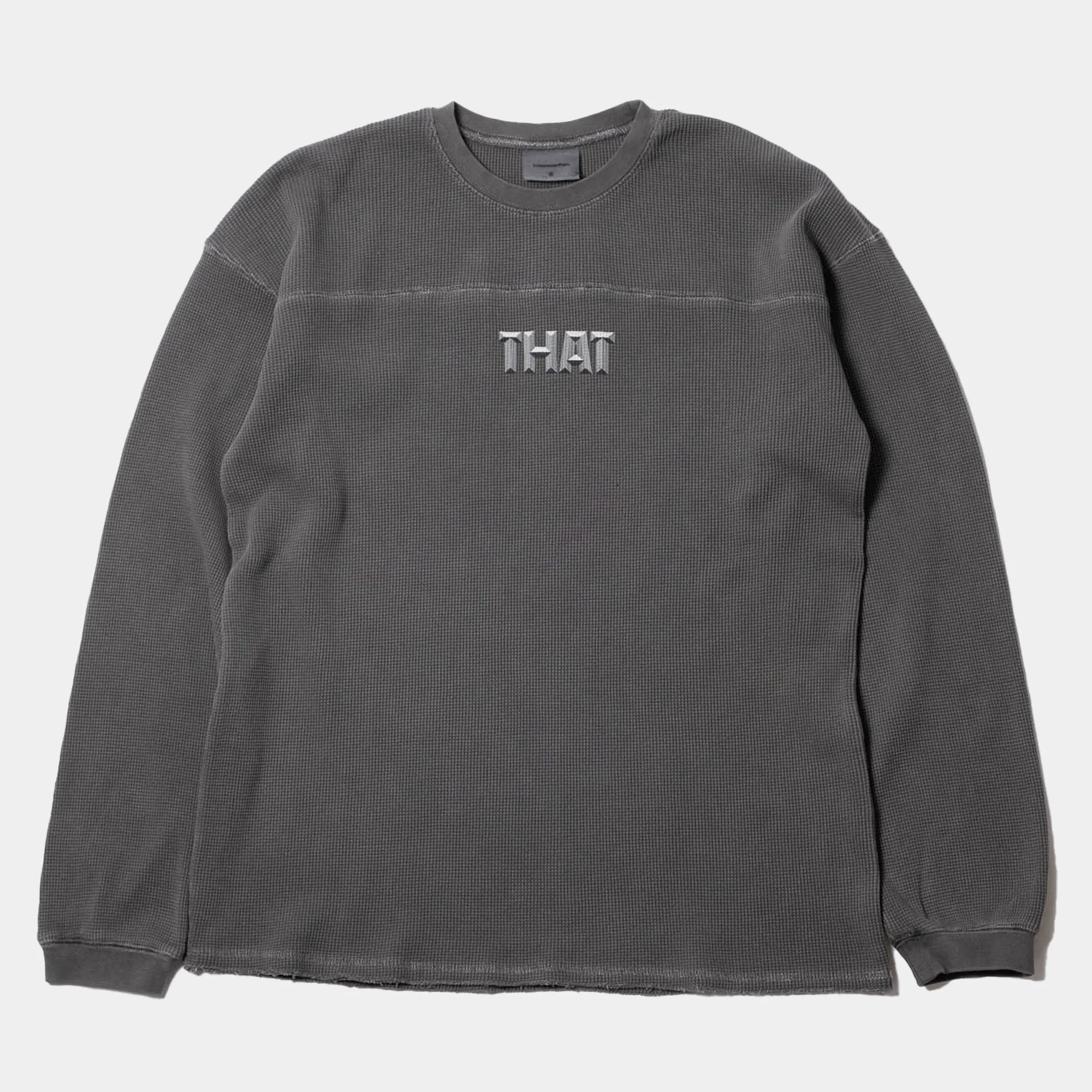 thisisneverthat THAT Waffle LS Tee - Charcoal