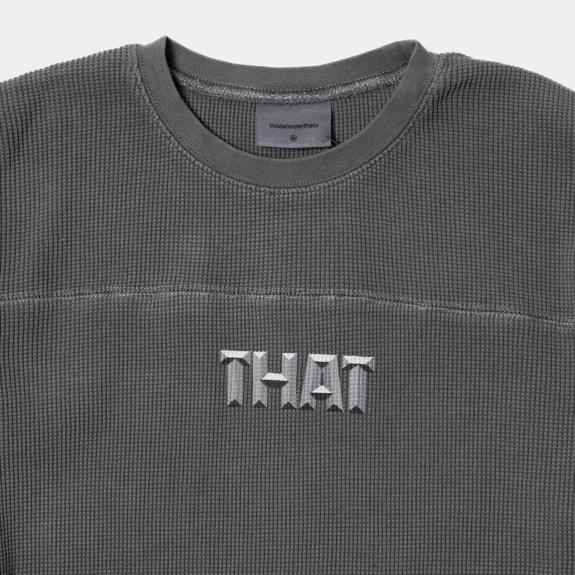 thisisneverthat THAT Waffle LS Tee - Charcoal