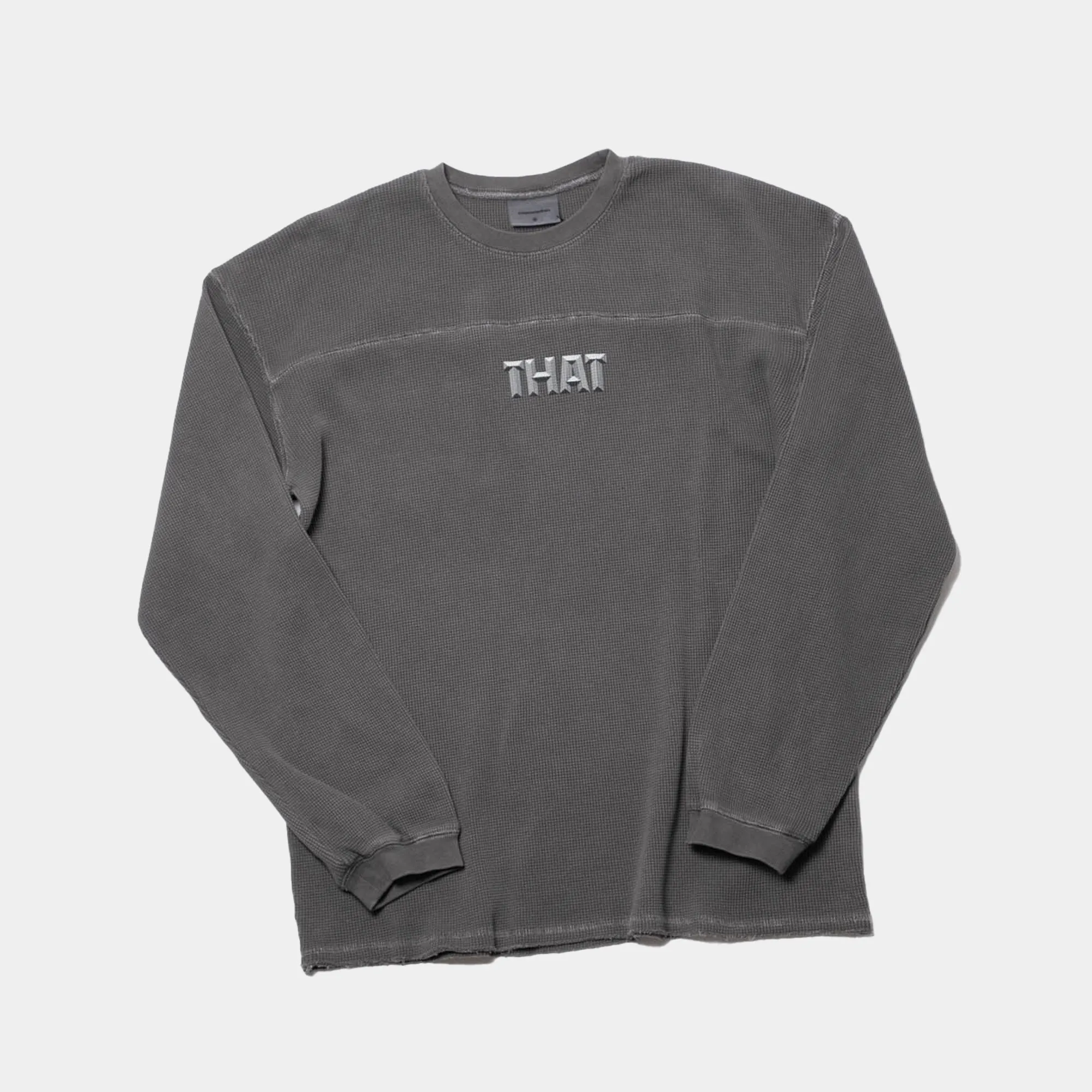 thisisneverthat THAT Waffle LS Tee - Charcoal