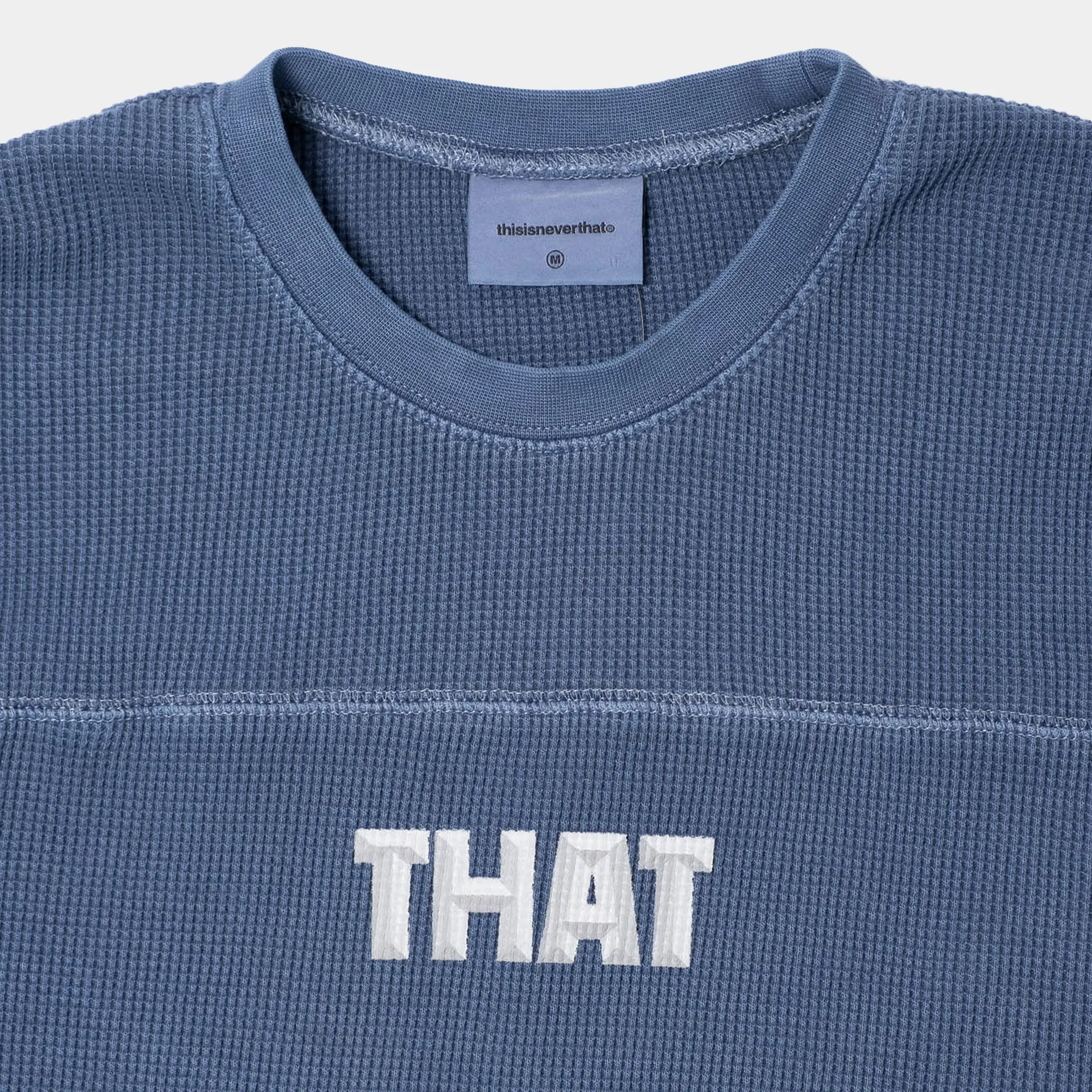 thisisneverthat THAT Waffle LS Tee - Warm Blue