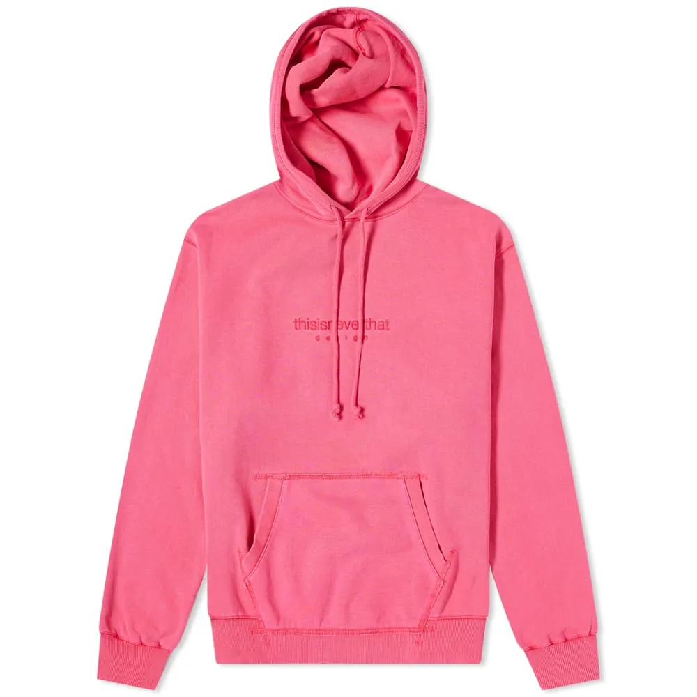 thisisneverthat Tonal Logo Washed Popover HoodiePink