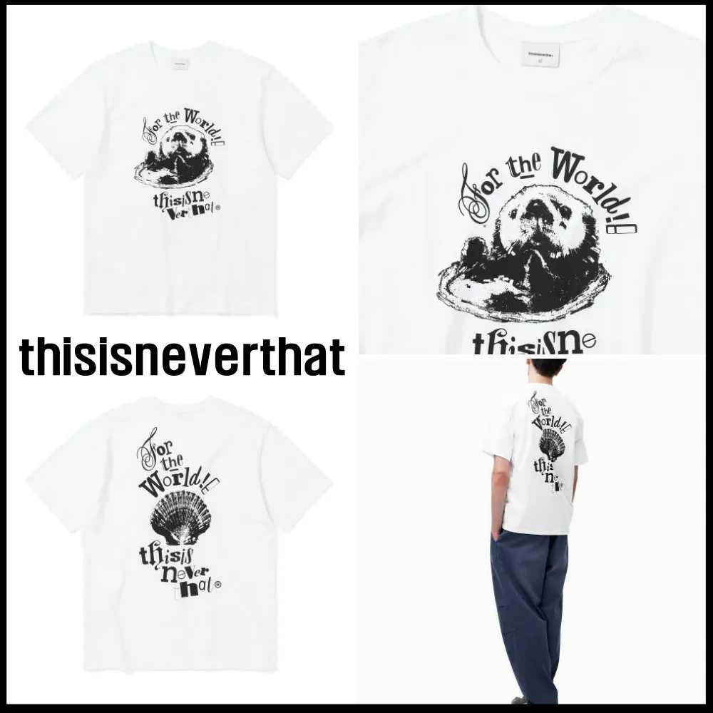 thisisneverthat  |Unisex Nylon Street Style Plain Logo T-Shirts