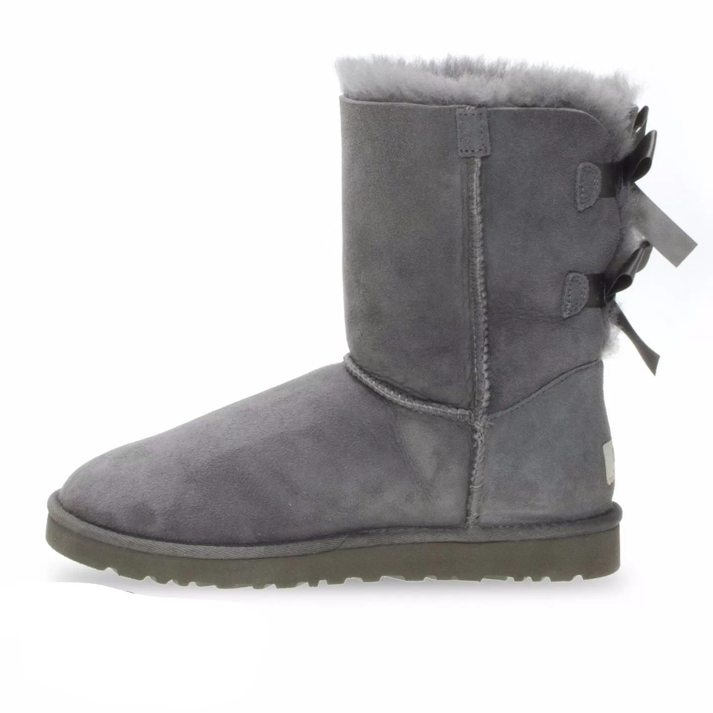 UGG Bailey Bow Grey Boots - Toddler