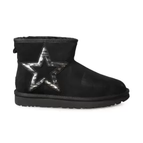 UGG Classic Mini Star Black Boots - Women's