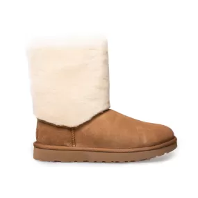 UGG Classic Short II Sherpa Cuff Chestnut Boots - Women's