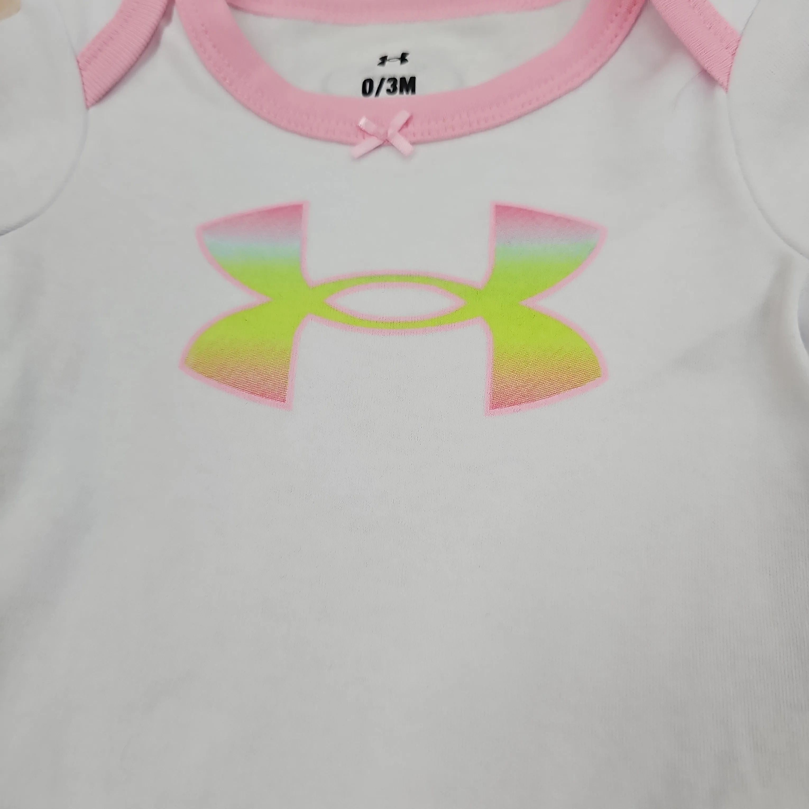 UNDER ARMOR GIRLS PRINTED 3PC SHORT SET 100