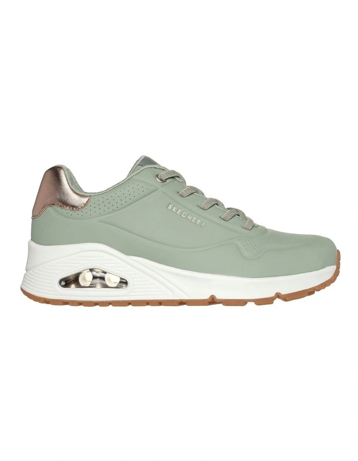 Uno Shimmer Away sneaker in Sage