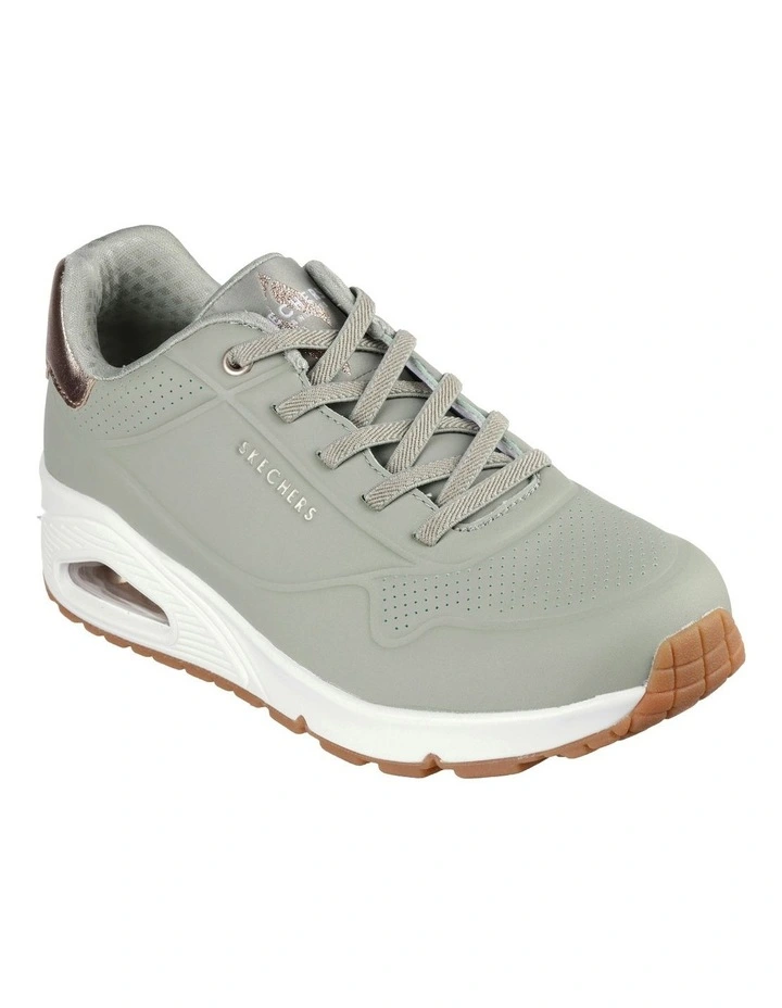 Uno Shimmer Away sneaker in Sage