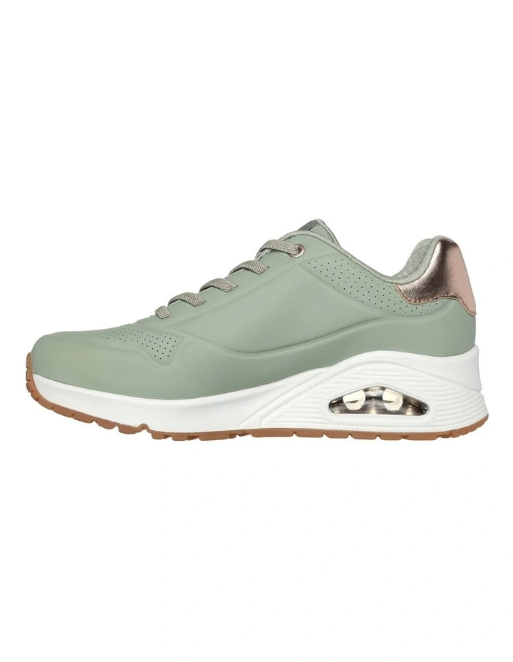 Uno Shimmer Away sneaker in Sage