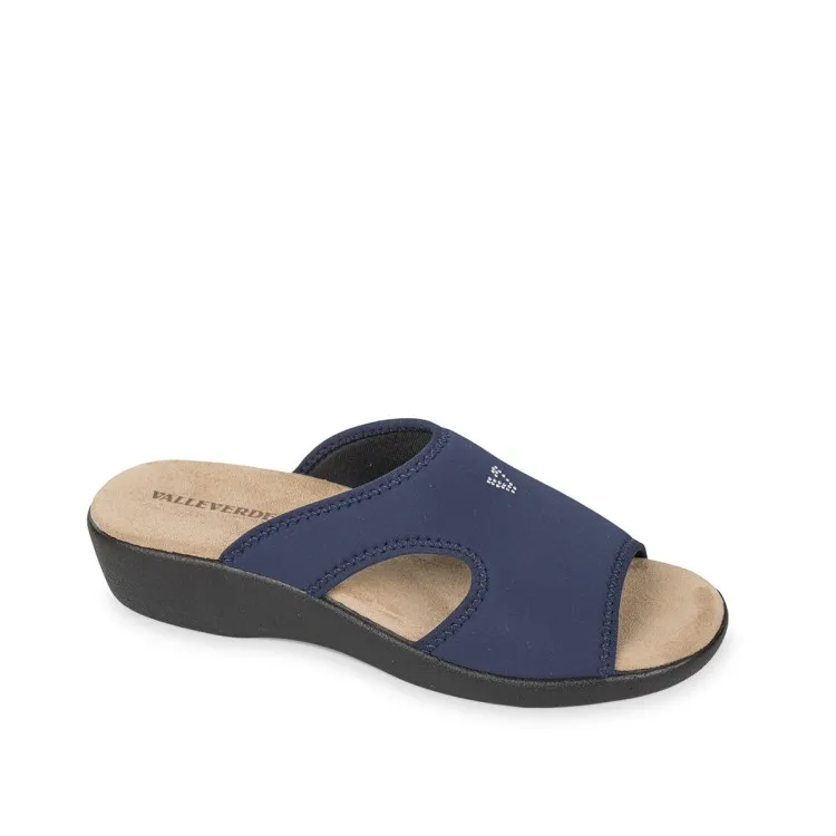 Valleverde 37500 Ciabatta Donna Comfort Blu