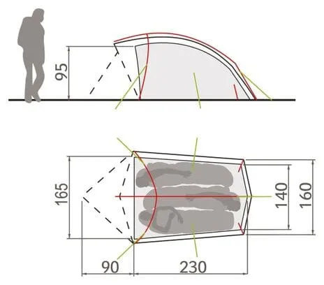 Vaude Taurus 3P Tent Green