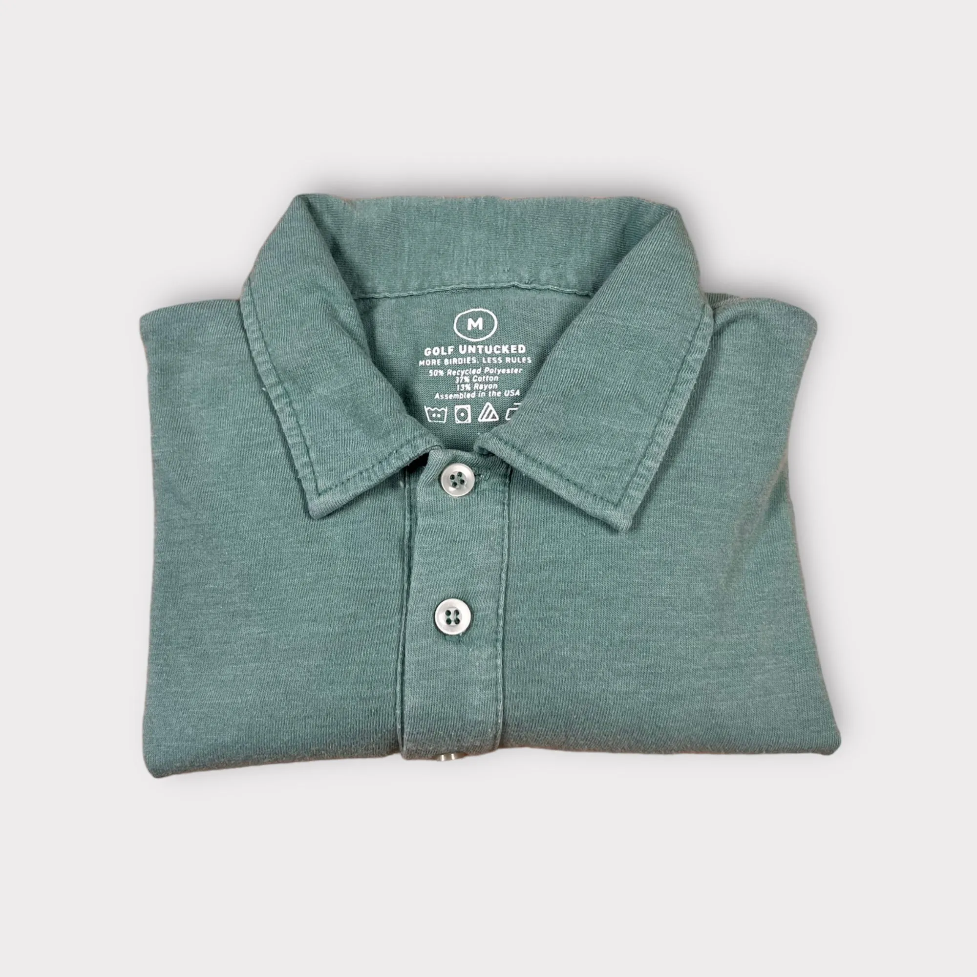 Vintage Comfort Polo- Light Green