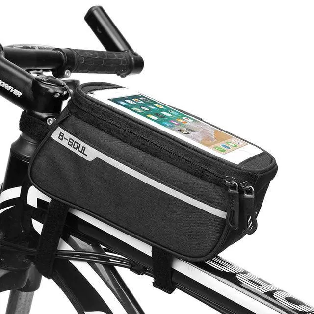 Waterproof Bicycle Bag Nylon Bike Cycling Cell Mobile Phone Bag Case 5.5'' 6'' Bicycle Panniers