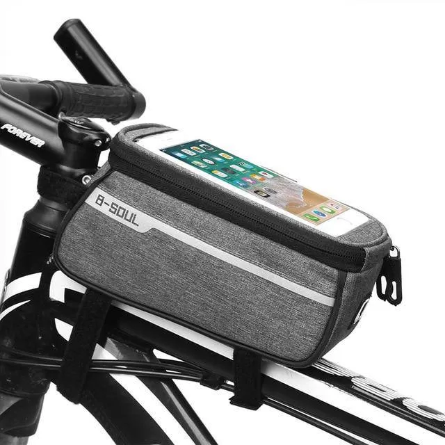 Waterproof Bicycle Bag Nylon Bike Cycling Cell Mobile Phone Bag Case 5.5'' 6'' Bicycle Panniers