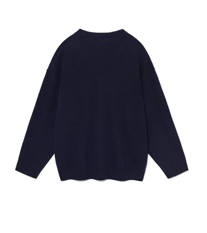 WOOALONG  |Casual Style Unisex Wool Street Style Long Sleeves Plain