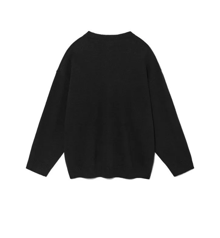 WOOALONG  |Casual Style Unisex Wool Street Style Long Sleeves Plain