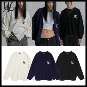 WOOALONG  |Casual Style Unisex Wool Street Style Long Sleeves Plain