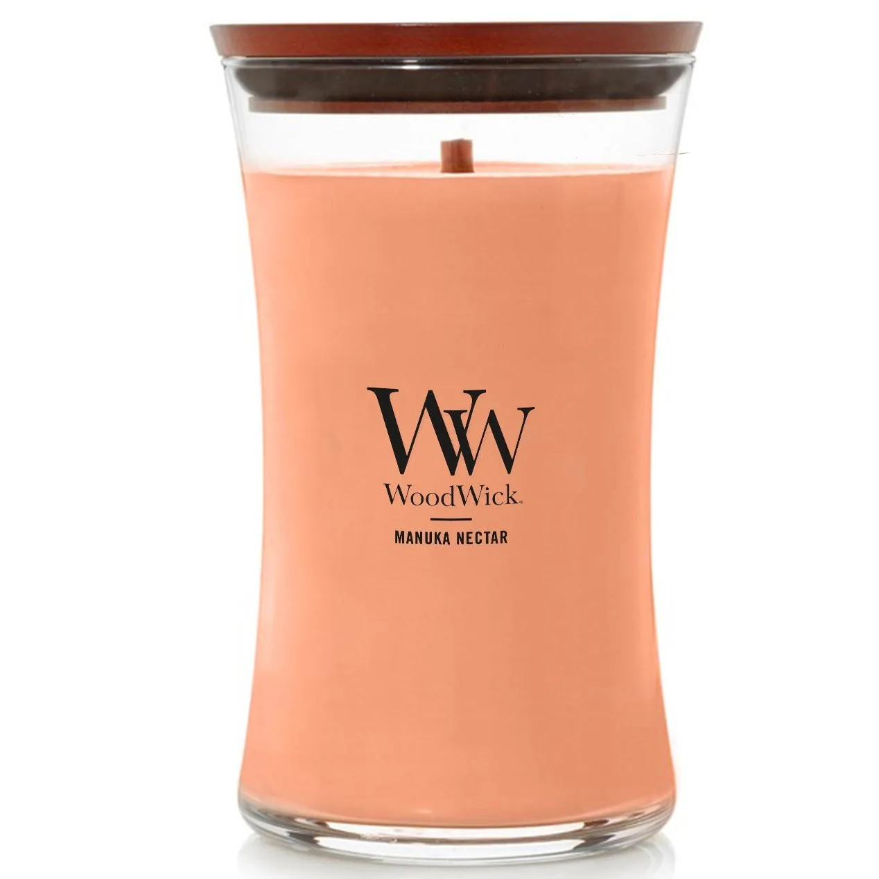 Woodwick Manuka Nectar Large Candle Crackles As It Burns 610G Hourglass