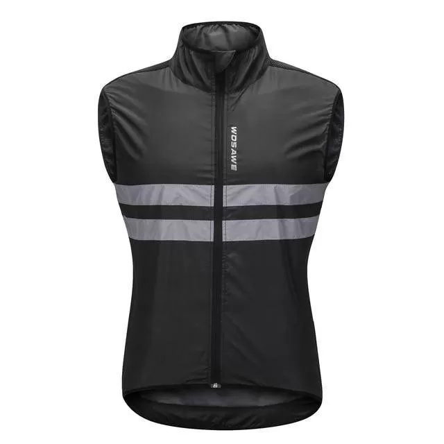 WOSAWE Windproof Cycling Jackets Hooded Men Riding Waterproof Cycle Clothing