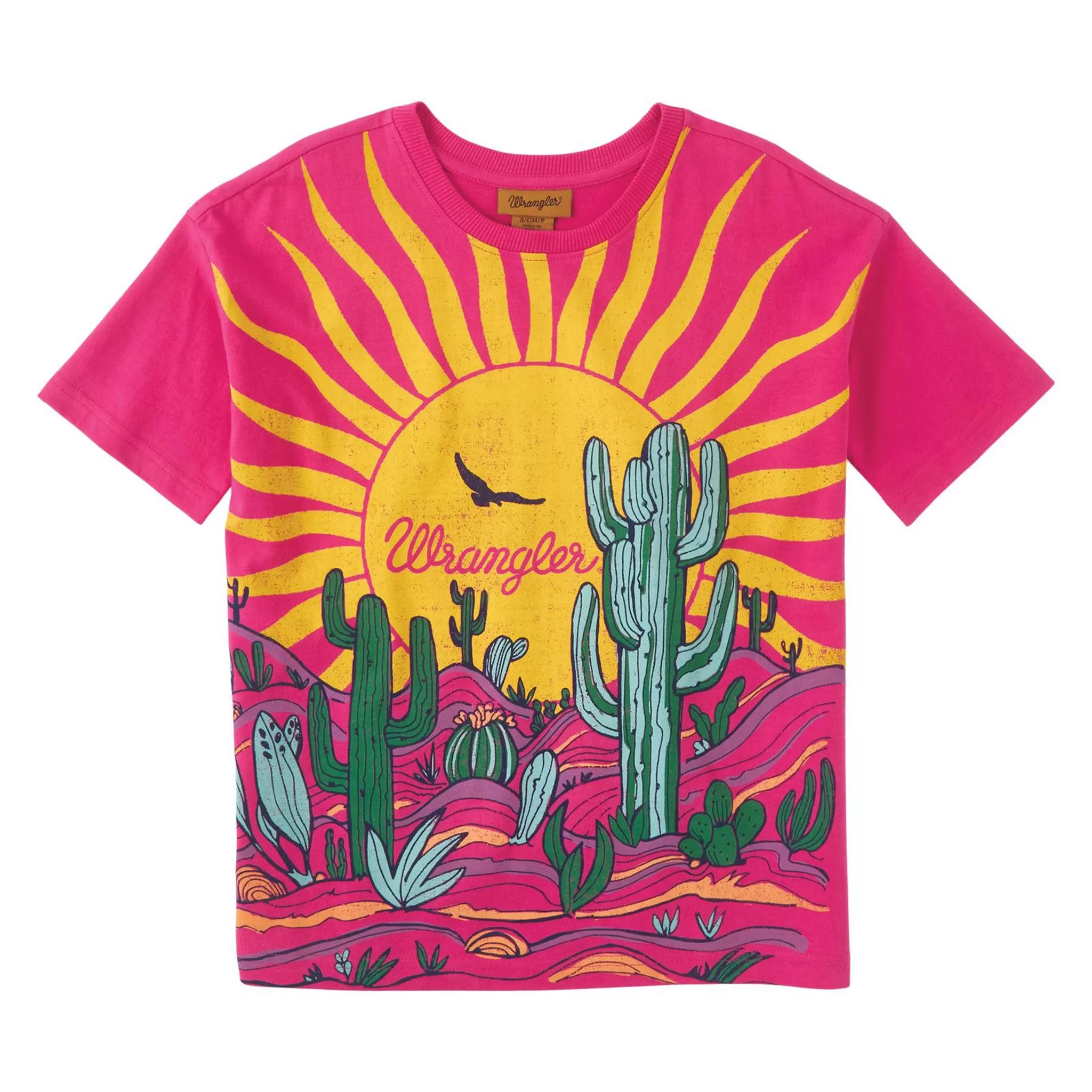 Wrangler Girls Pink Desert Tee